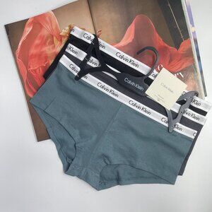NWT Calvin Klein Women Ribbed Boyshorts 3 Pack